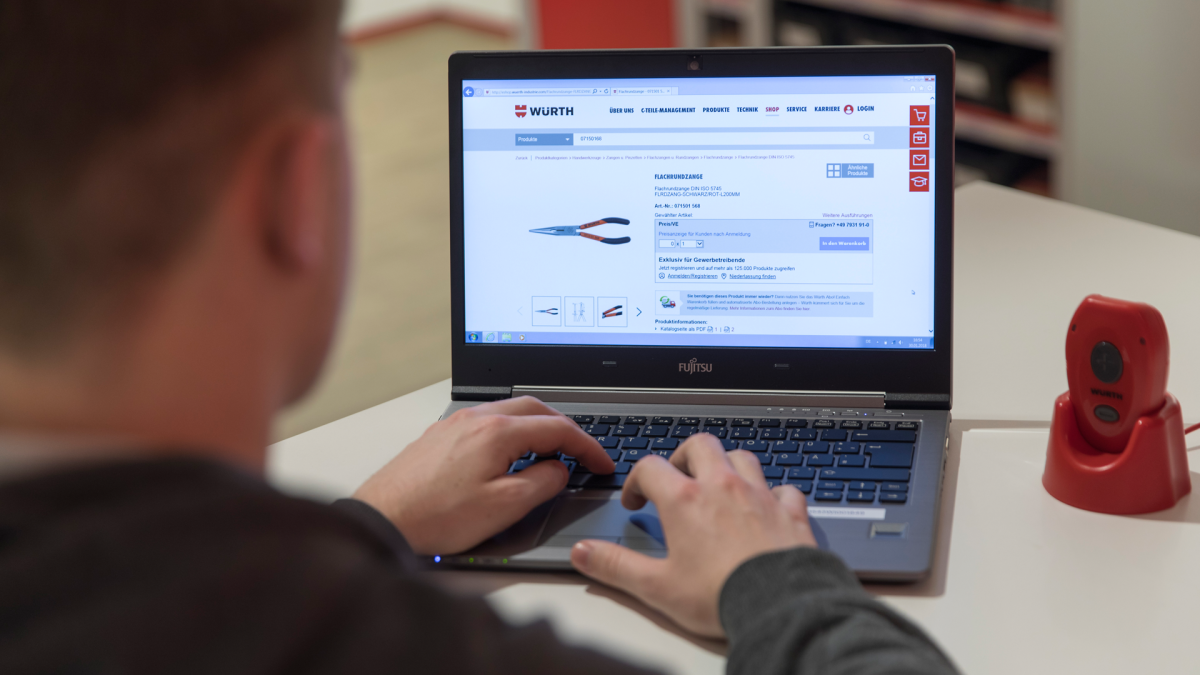 Webshop van Würth Industrie Service - eenvoudig en snel bestellen