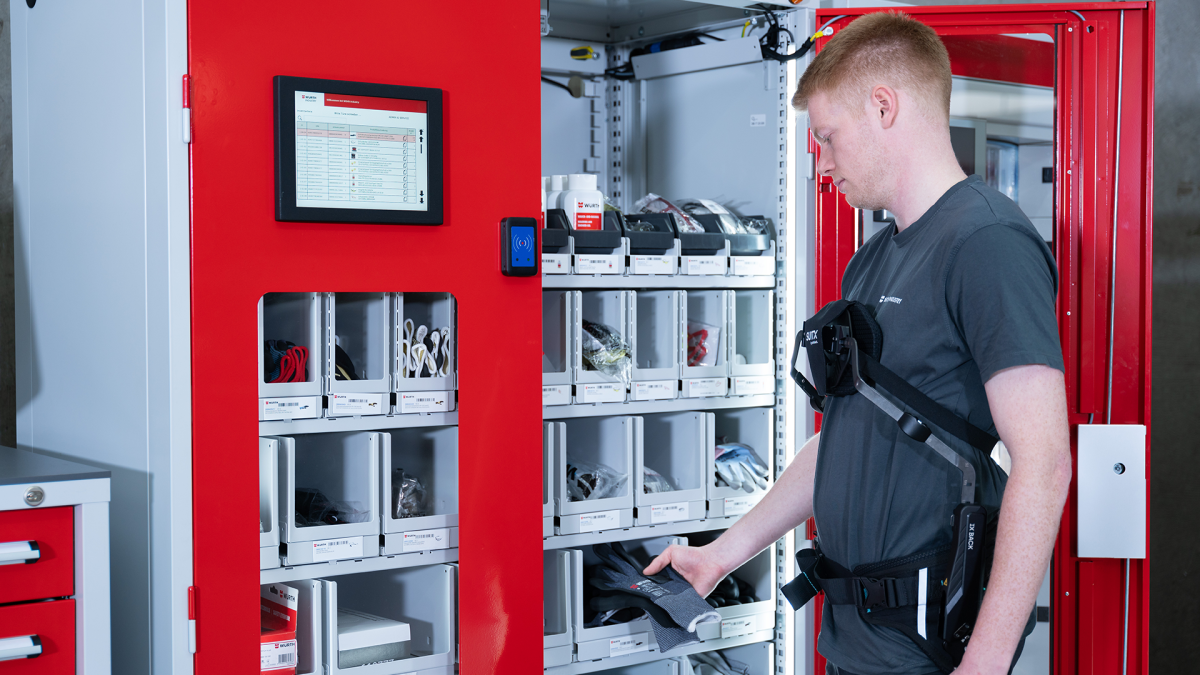 Uitgifteautomaat voor arbeidsveiligheid